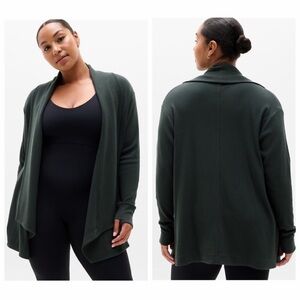 Athleta Pranayama Restore Ribbed Wrap Cardigan